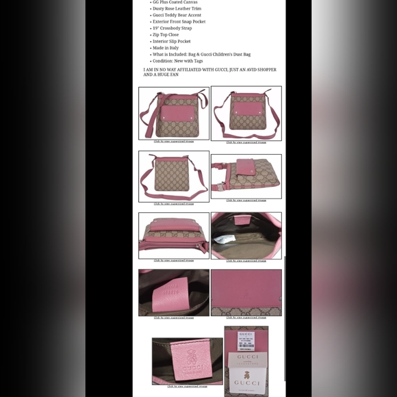 💢SOLD💢       NWOT AUTHENTIC GUCCI  KIDS navy micro GG canvas mini bag - Picture 16 of 16